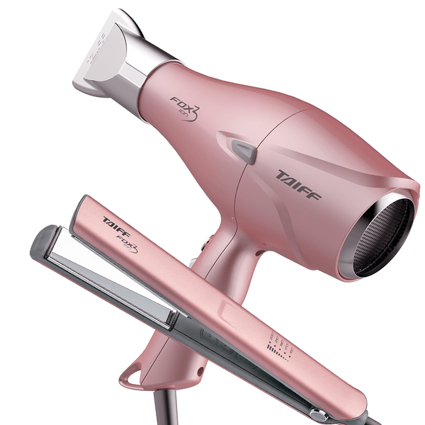 Kit Secador Fox Rose e Chapa Fox Rose